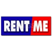 36" RENT ME DECAL sticker tools trucks cars building furniture party goods