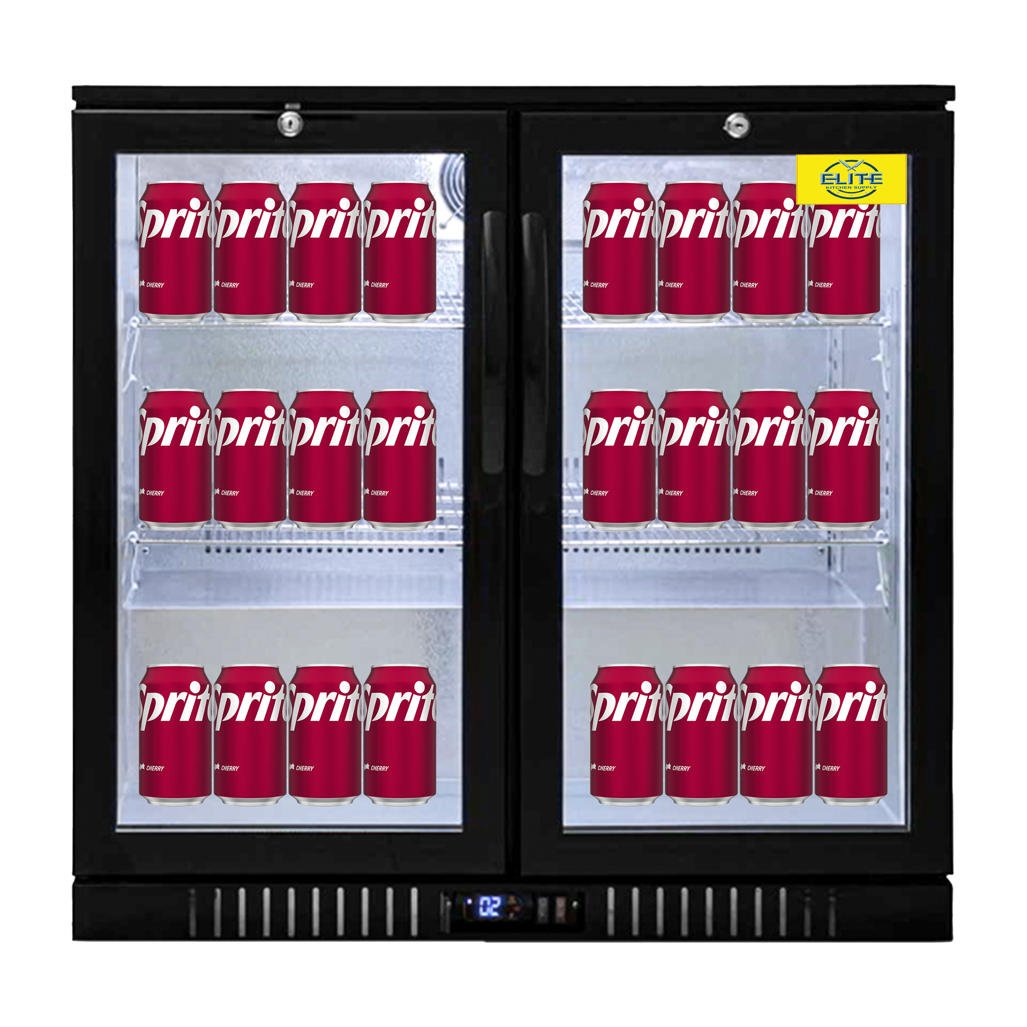 36 in. Beverage Back Bar Cooler, Counter Height Refrigerator 7 Cu.Ft. Merchandiser Display NSF