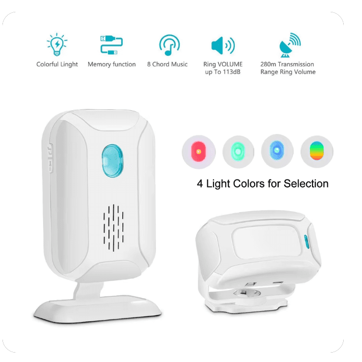 36 Ringtones Shop Store Chime Wireless Home Security Infrared