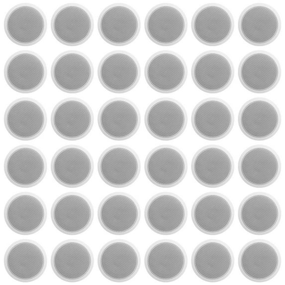 36) Rockville CCL6T White 70V 6" Commercial Ceiling Speakers 4 Restaurant/Office