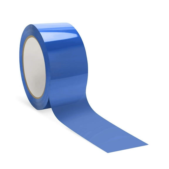 Blue Carton Sealing Tape, 2 Mil Polypropylene Pressure Sensitive, 36 Rolls, 2 in x 55 yds