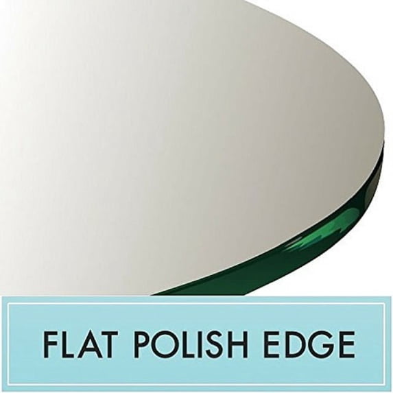 36" Round Clear Tempered Glass Table Top By Spancraft Glass