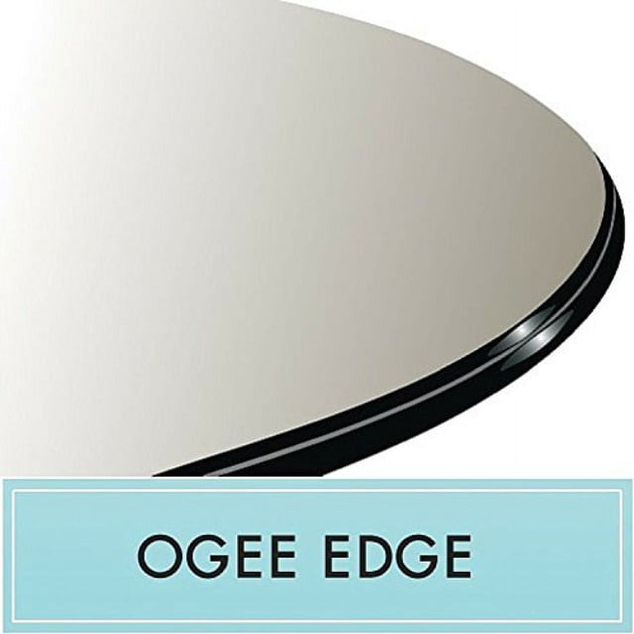 Table Top Tempered Glass Round 23.6" VidaXL