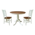 thumbnail image 1 of 36" Round Extension Dining Table With 2 San Remo Dining Chairs   Multi Color, 1 of 3