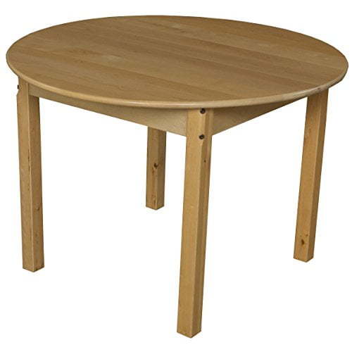 Wood Designs 83624 36" Round Hardwood Table with 24" Legs
