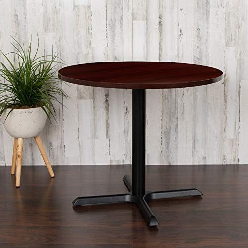 36" Round Multi-Purpose Conference Table in Mahogany - Meeting Table for Office$$Office