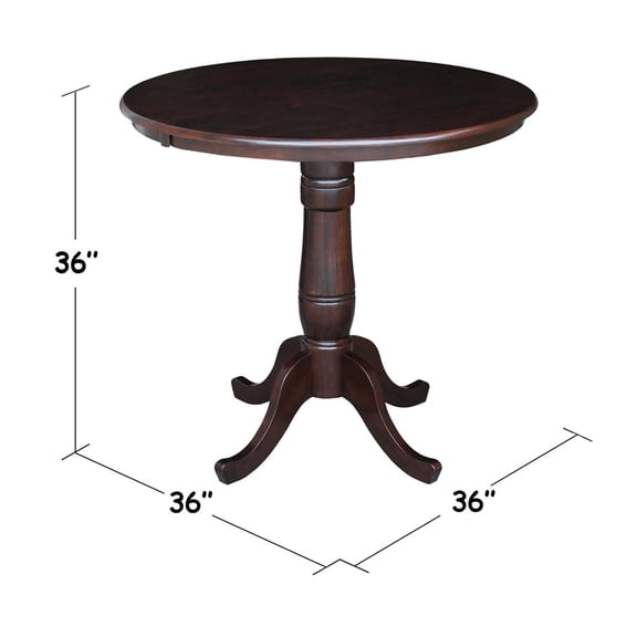 36" Round Top Pedestal Table, 36"H