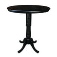 thumbnail image 1 of 36" Round Top Pedestal Table with 12" Leaf, 42"H, 1 of 8