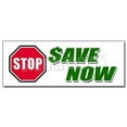 thumbnail image 1 of 36" STOP! SAVE NOW DECAL sticker huge sale savings discounts 50% low prices, 1 of 1