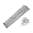 thumbnail image 1 of 36 Set 12G Bicycle Spokes 231mm Bike Wheel Spokes 45 Steel Galvanized Silver Tone, 1 of 7