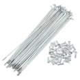 thumbnail image 1 of Unique Bargains 36 Set 14G Bicycle Spokes Bike Wheel Spokes Galvanized Carbon Steel Silver Tone-149mm, 1 of 7