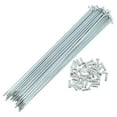 thumbnail image 1 of Unique Bargains 36 Set 14G Bicycle Spokes Bike Wheel Spokes Galvanized Carbon Steel Silver Tone-202mm, 1 of 7
