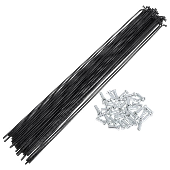 36 Set 14G Bicycle Spokes 261mm Bike Wheel Spokes Carbon Steel Black