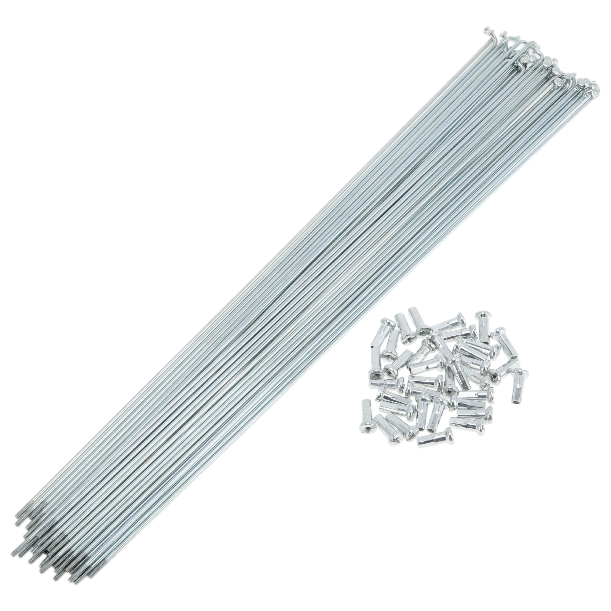 Spoke Picture Bicycle Spokes 36 Set 14G 133mm With Nipples - Galvanized Carbon Steel ...