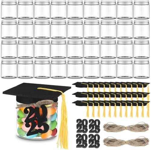 36 Set Graduation Candy Jars Bulk 2025 Graduation Cap Gift with 4 oz ...