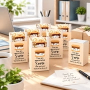 36 Sets Employee Appreciation Gifts with Smore Resin Keepsakes and Gift Boxes, Cute Thank You Gifts for Colleagues and Team Members, Graduation and Party Favor Gifts
