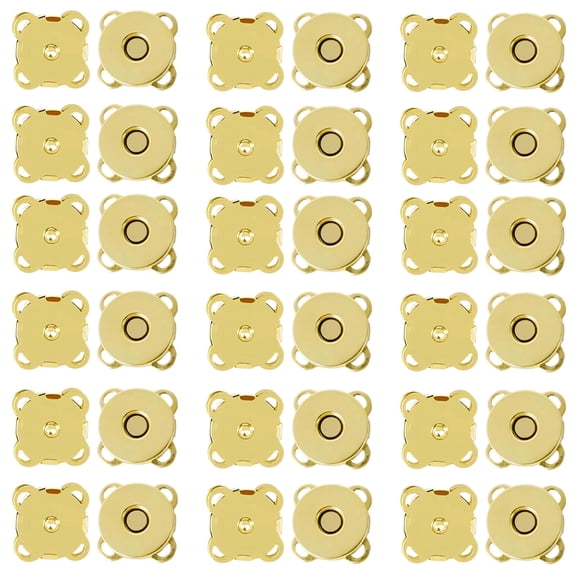 36Pcs 15mm Length Magnetic Buttons, Strong Closures for Sewing Leather Purses Backpacks Canvas Tote
