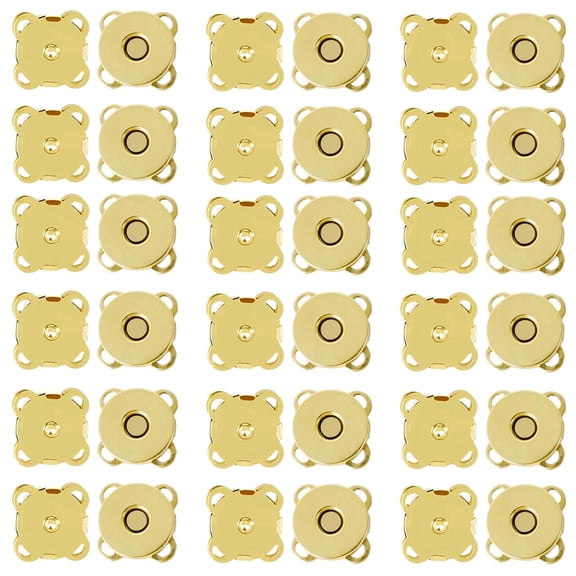 36Pcs 15mm Length Magnetic Buttons, Strong Closures for Sewing Leather Purses Backpacks Canvas Tote