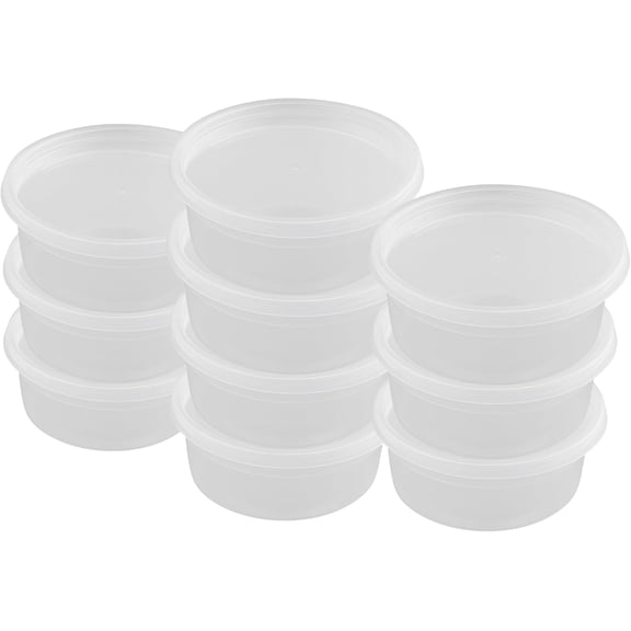 36 Sets Plastic Deli Containers with Lids - BPA Free Clear Soup Containers with Airtight Lids, Leak Resistant Food Storage for Meal Prep, Stackable/Microwave/Dishwasher/Freezer Safe