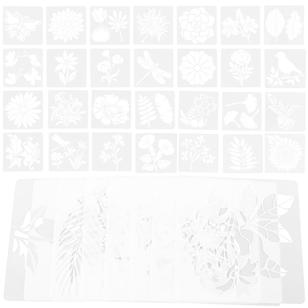 36 Sheets DIY Flowers Plants Birds Bees Template Painting Sunflower Spray Hollow Stencils Printable Child The Pet - Walmart.com 36-sheets-diy-flowers-plants-birds-bees-template-painting-sunflower-spray-hollow-stencils-printable-child-the-pet-walmart-com