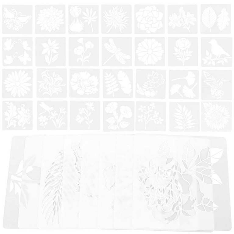 36 Sheets DIY Flowers Plants Birds Bees Template Painting Sunflower Spray Hollow Stencils Printable Child The Pet - Walmart.com 36-sheets-diy-flowers-plants-birds-bees-template-painting-sunflower-spray-hollow-stencils-printable-child-the-pet-walmart-com