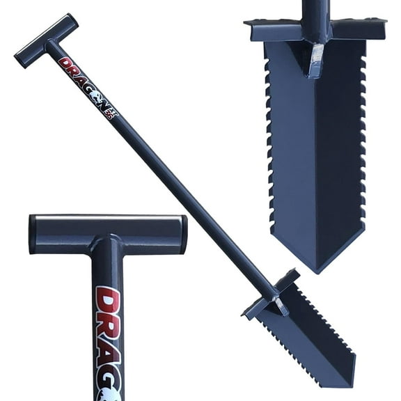 36" Shovel for Metal Detecting, Gardening, Cutting Clean Plugs for Easy Treasure Recovery