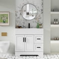 thumbnail image 1 of 36" Single Bathroom Vanity with Integrated Sink Top, Water Saving Faucet, 1 of 10