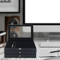 thumbnail image 1 of 36-Slot Pen Display Box Leather Pen Display Case Fountain Pen Storage Box Black, 1 of 13