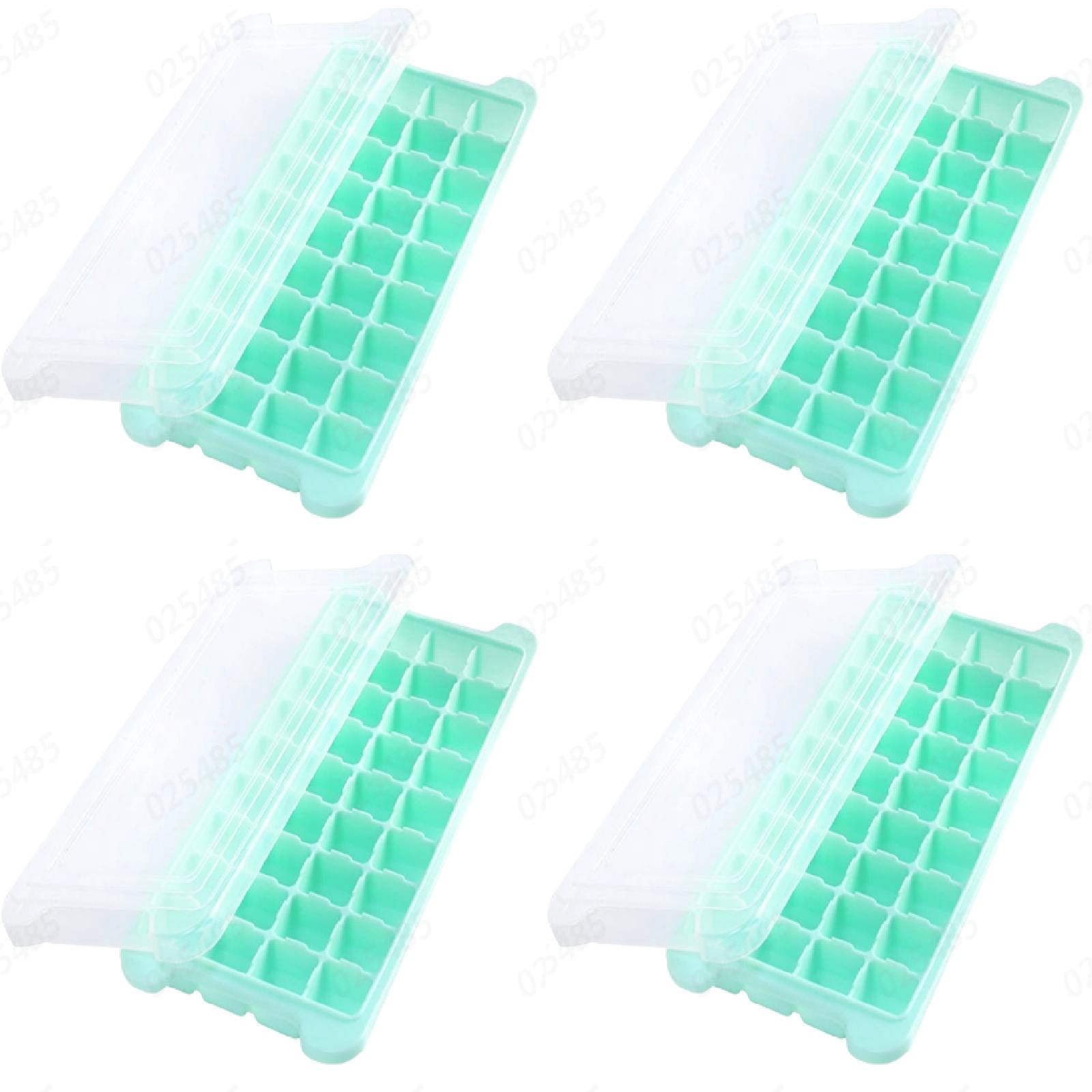 36 Slot Silicone Ice Cube Tray with Cover for Freezer, Easy Release Square Ice Cube Maker for DIY Fruit Cubes, , , Tea, Coffee, 1-4PC