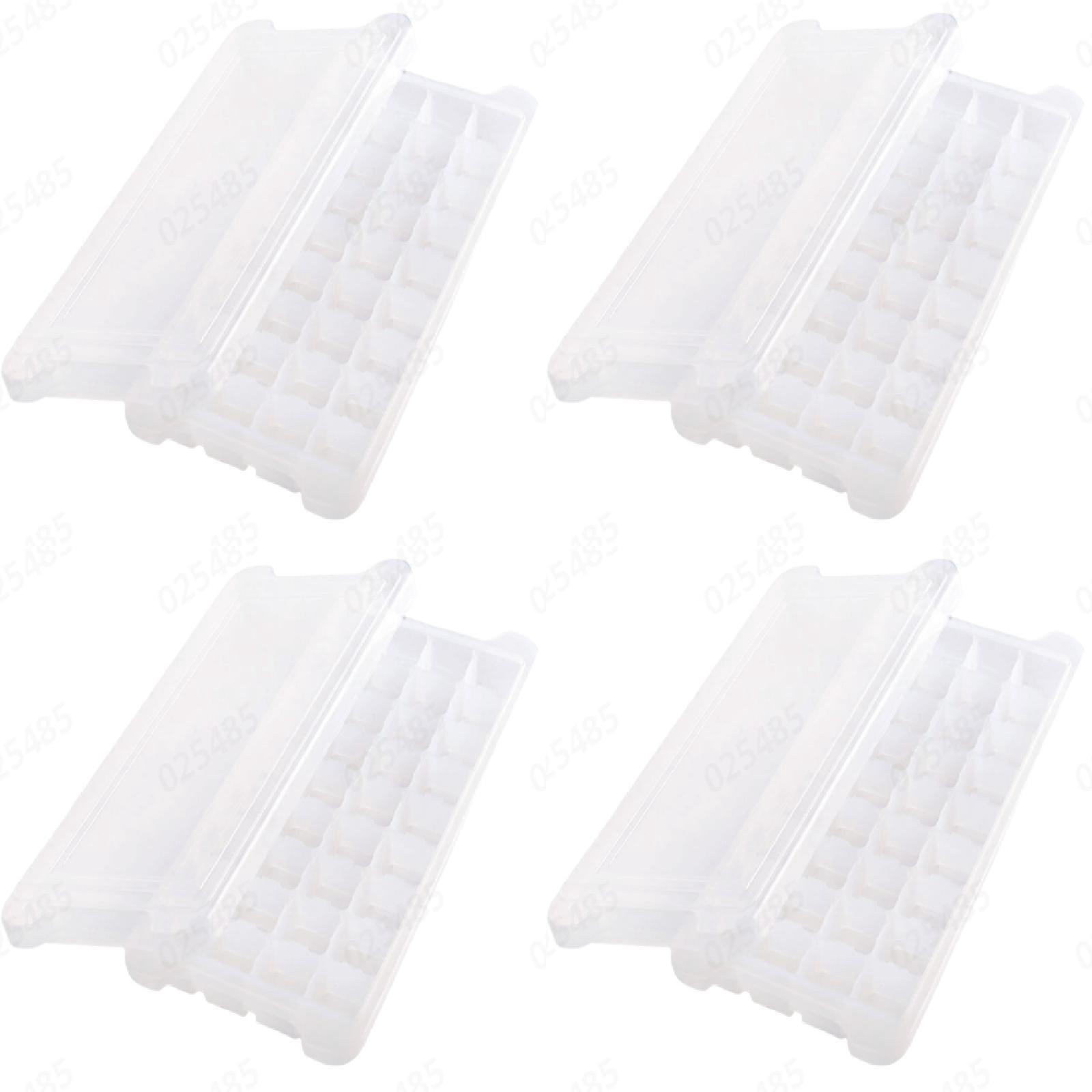 36 Slot Silicone Ice Cube Tray with Cover for Freezer, Easy Release Square Ice Cube Maker for DIY Fruit Cubes, , , Tea, Coffee, 1-4PC