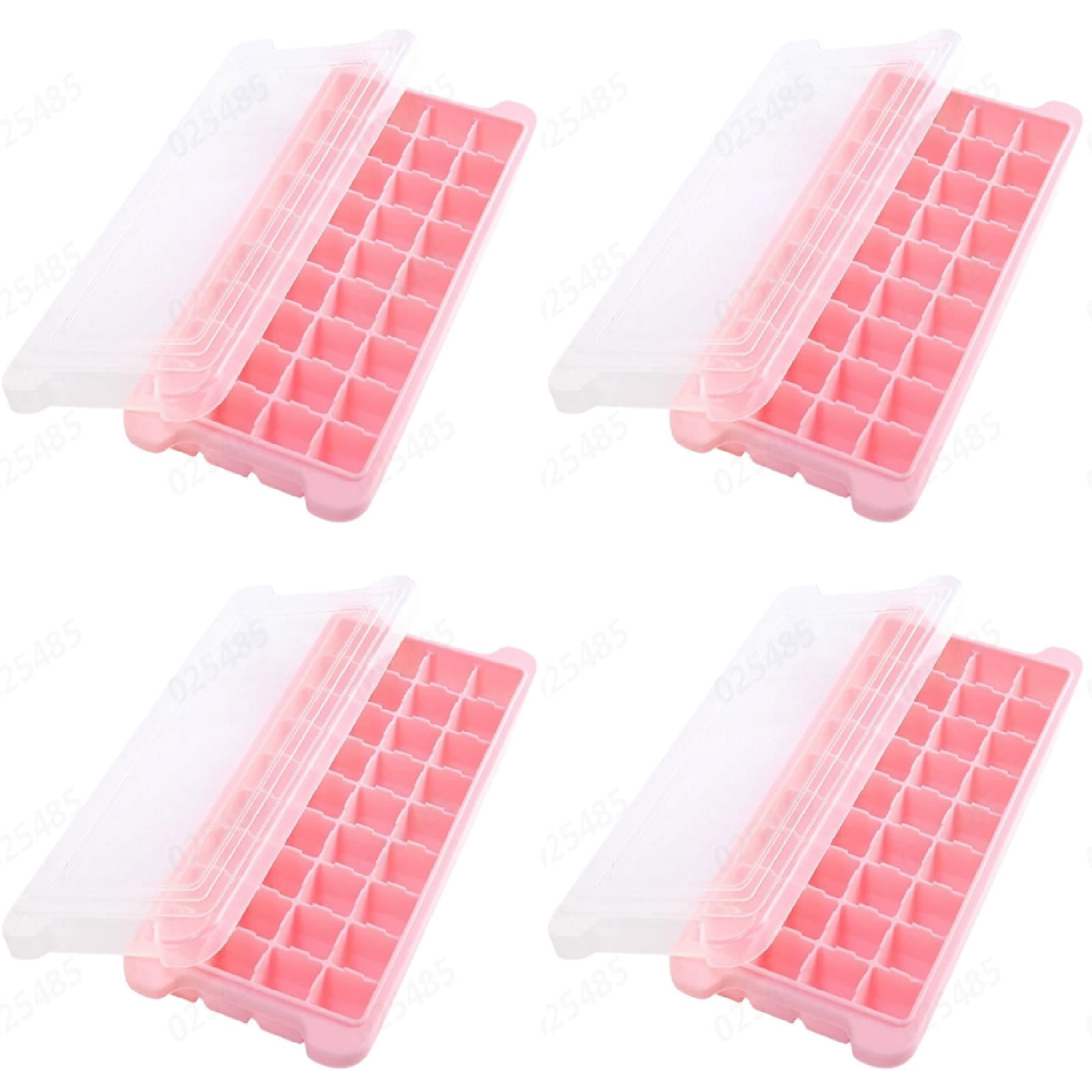 36 Slot Silicone Ice Cube Tray with Cover for Freezer, Easy Release Square Ice Cube Maker for DIY Fruit Cubes, , , Tea, Coffee, 1-4PC