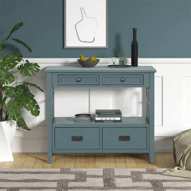 36 high console 2024 table with drawers