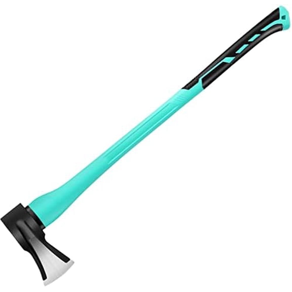 36" Splitting Axe, Chopping Axe|Splitting Maul for Firewood,|6.8Lbs Heavy Duty Forged Carbon Steel, Fiberglass Composite Handle & Ergonomic Anti-Slip Grip