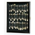 thumbnail image 1 of 36 Spoon Display Case Wall Rack Cabinet Holder Box 98% UV - Lockable, 1 of 9