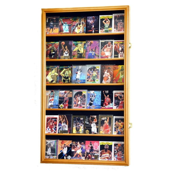 36 Sport/Collectible Trading Card Display Case Cabinet