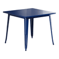 thumbnail image 1 of 36'' Square Sapphire Metal Restaurant Patio Dining Table For Indoor or Outdoor Use.., 1 of 5