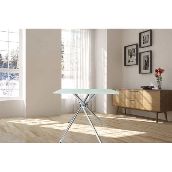 36" Square Tempered Glass Table with Safety Feature / Great for Kitchen Dining