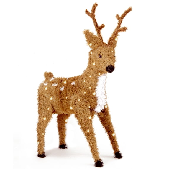 36" Standing Reindeer with Clear Lights