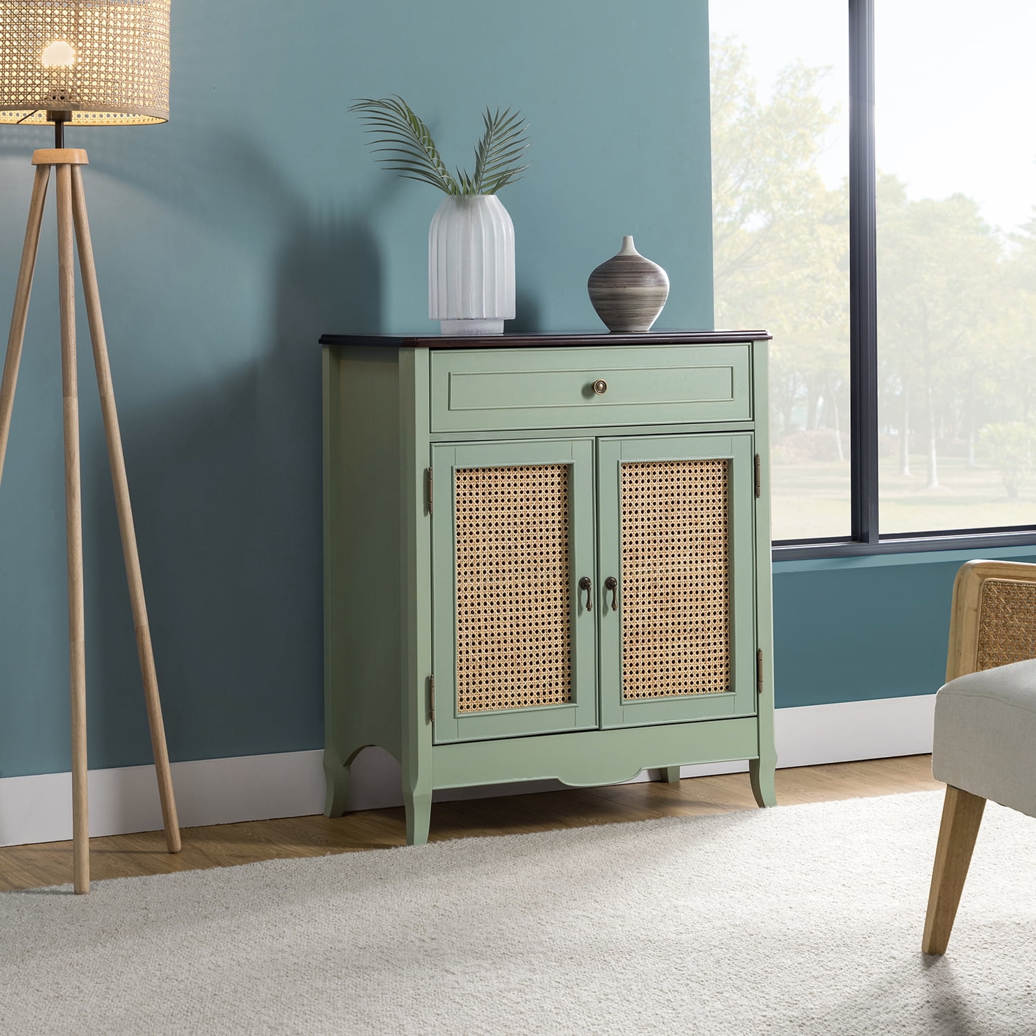 Aqua credenza sale