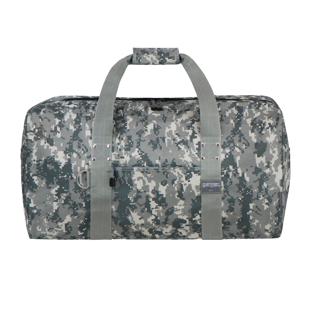  East West U.S.A Tactical Multi Pockets Heavy Duty Duffel Bag,  Camo/Gray, 18 : Sports & Outdoors