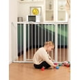 thumbnail image 1 of 36" Tall Gate  Pressguard P7 29-48" Auto Close Mounted Dog For Stairs Doorways & Hallway Protector Beasy Walk Thru Pet White, 1 of 9