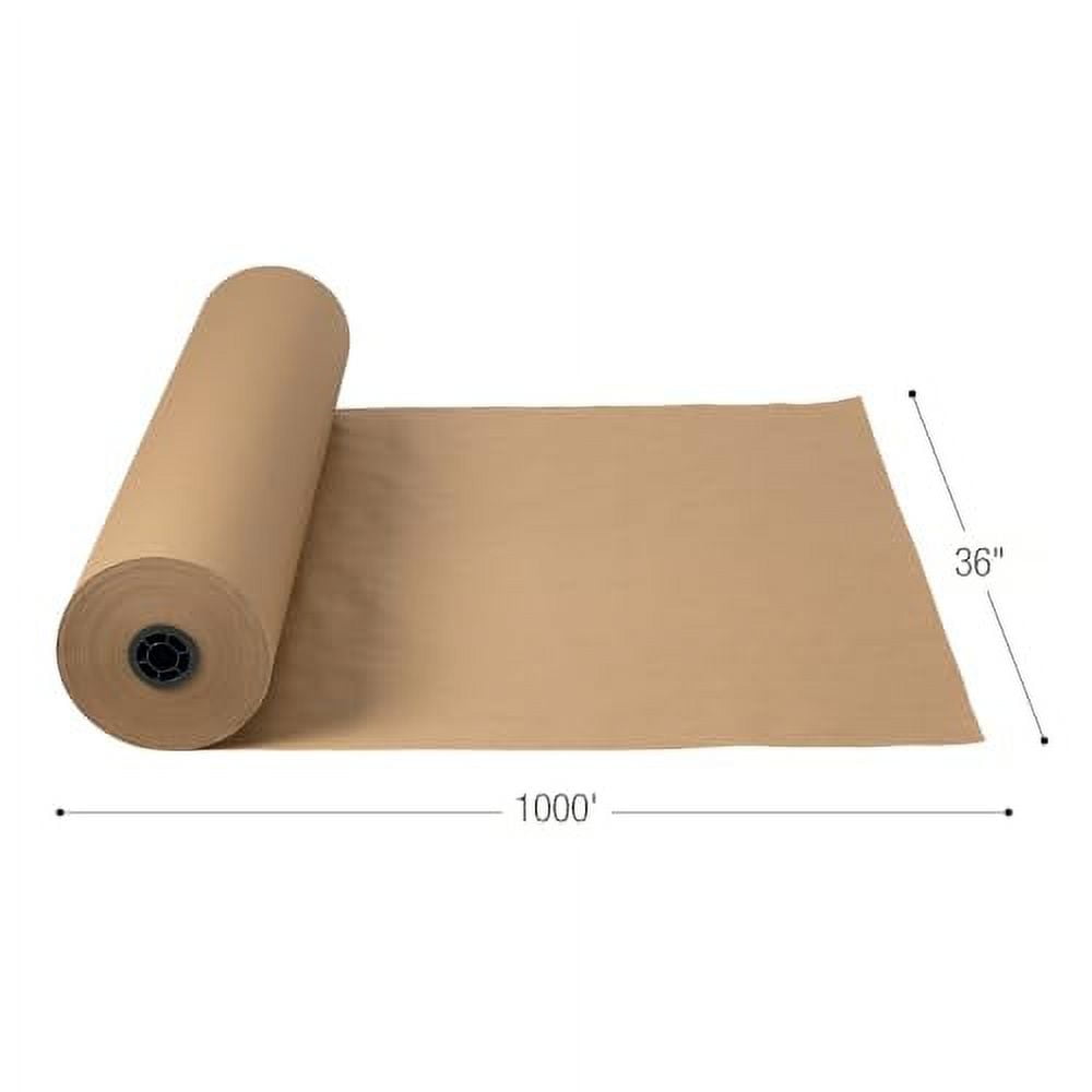 36" Tan 40 lb. Butcher Paper Roll, Specialty Paper, School Art Supplies