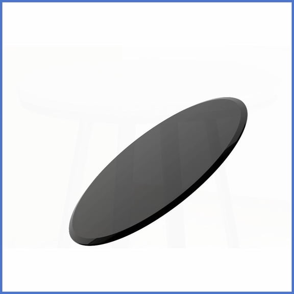 36" Tempered Glass Coffee Table Top with 1/2" Thick Beveled Edge, Easy-Clean & Scratch-Resistant for Living Room