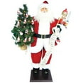 thumbnail image 1 of 36" Traditional Santa w/ Nutcracer and LED lighted tree, 1 of 2