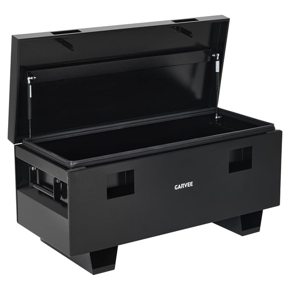36" Truck Tool Box, Heavy Duty Jobsite Tool Box with Locks & Removable Feet, Tool Storage Organizer for Truck, Trailer, Jobsite, Garage,36*16*18