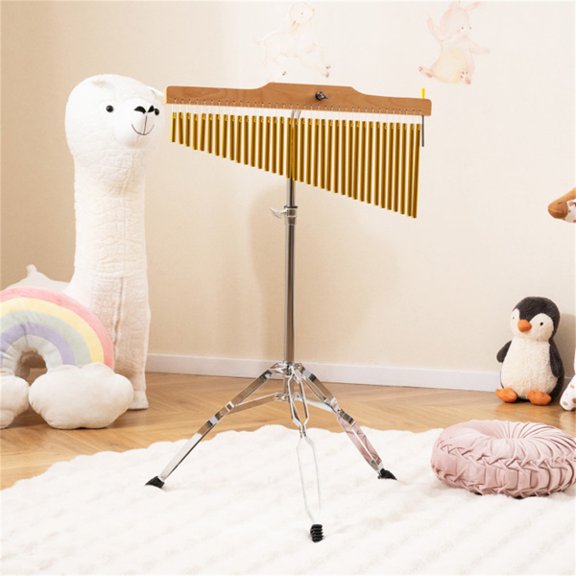 36-Tube Wind Chime with Adjustable Stand, Percussion Instrument for Church, Band & Orchestra