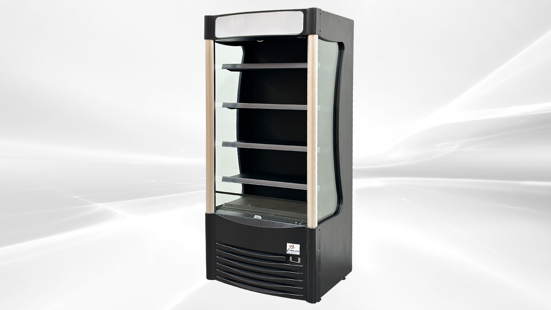 Cooler Depot 36 inches Upright Open Air Curtain Merchandiser Refrigerator Display BLF926 NSF ETL Certified
