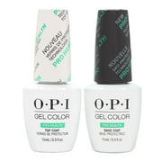 $36 Value OPI Gelcolor Gel Nail Polish, ProHealth Base Coat & Top Coat Duo Pack, 0.5 Fl Oz Each