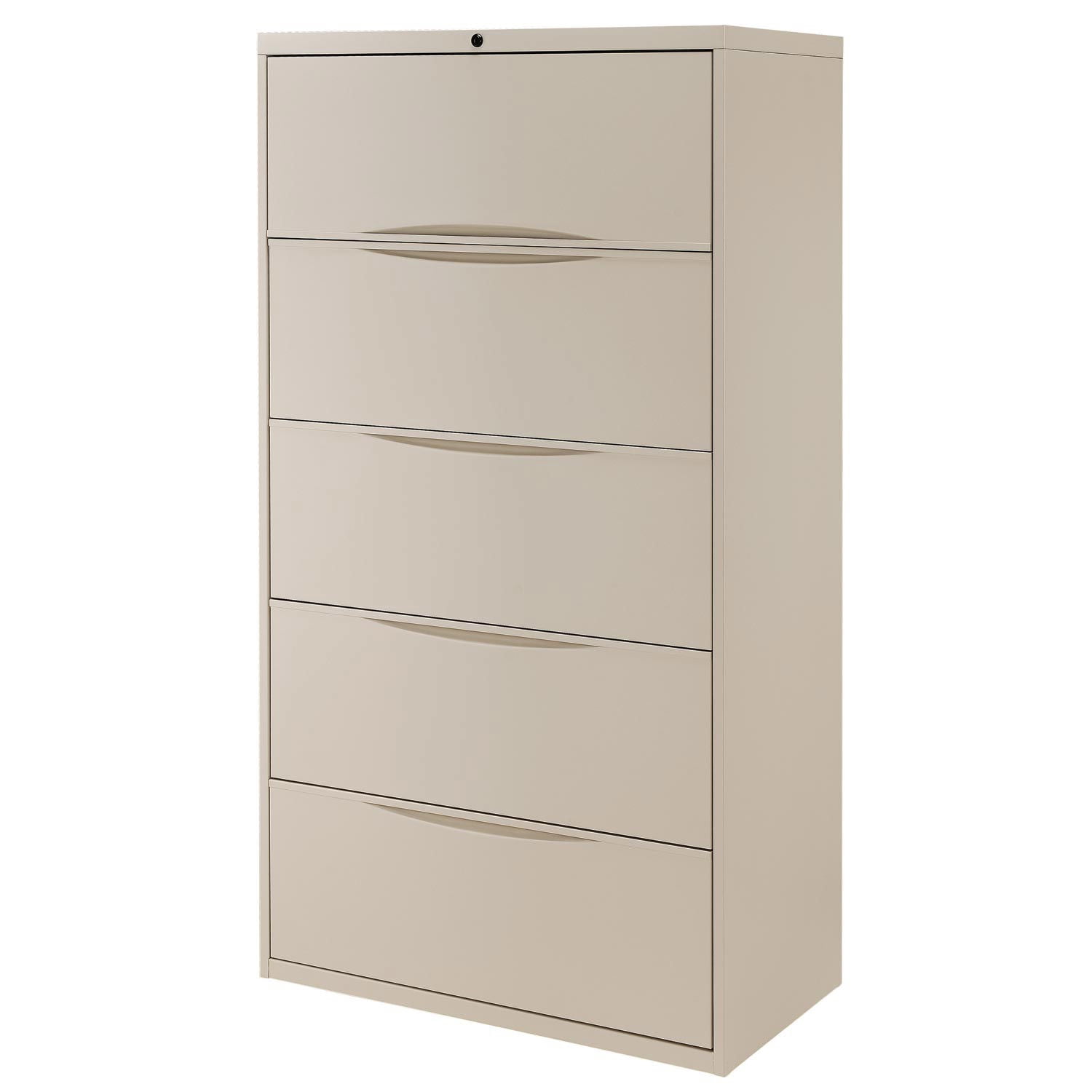 36'' Wide Putty Steel 5-Drawer File Cabinet