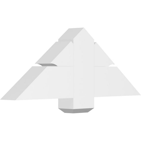 36"W x 13 1/2"H x 4"D x 6"F, 9/12 Pitch, Redmond Architectural Grade PVC Gable Bracket